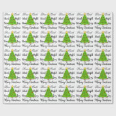 kerstboom cadeaupapier (Vlak)