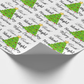 kerstboom cadeaupapier (Hoek)