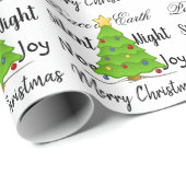 kerstboom cadeaupapier (Rol Hoek)