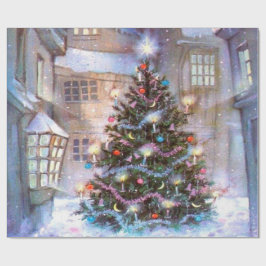 kerstboom  cadeaupapier