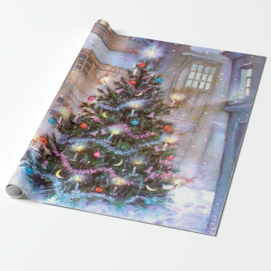 kerstboom  cadeaupapier (Uitgerold)