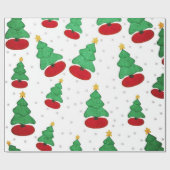 kerstboom cadeaupapier (Vlak)