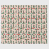 kerstboom cadeaupapier (Vlak)