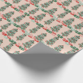 kerstboom cadeaupapier (Hoek)