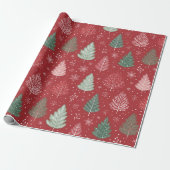 kerstboom cadeaupapier (Uitgerold)