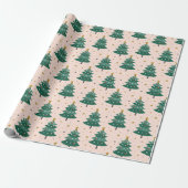 kerstboom cadeaupapier (Uitgerold)