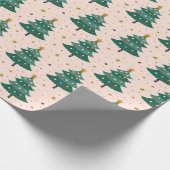 kerstboom cadeaupapier (Hoek)