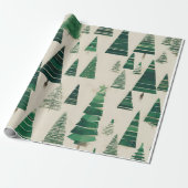 kerstboom cadeaupapier (Uitgerold)