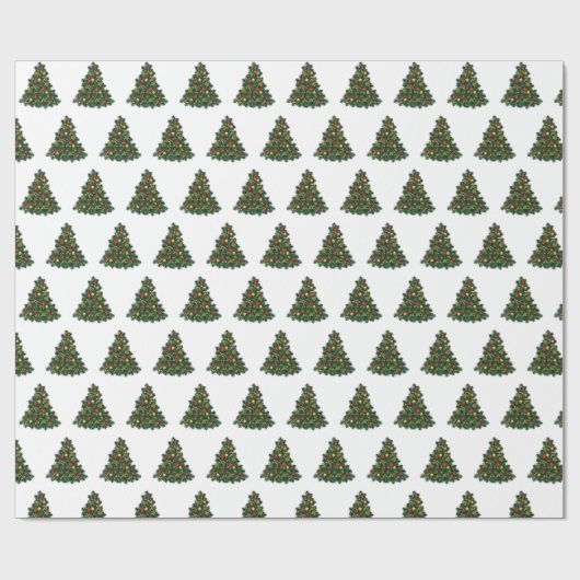 kerstboom cadeaupapier (Vlak)