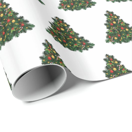 kerstboom cadeaupapier (Rol Hoek)