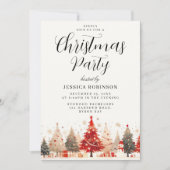 Kerstboom & Cadeaus Alle Evenementen Xmas Party Kaart (Voorkant)