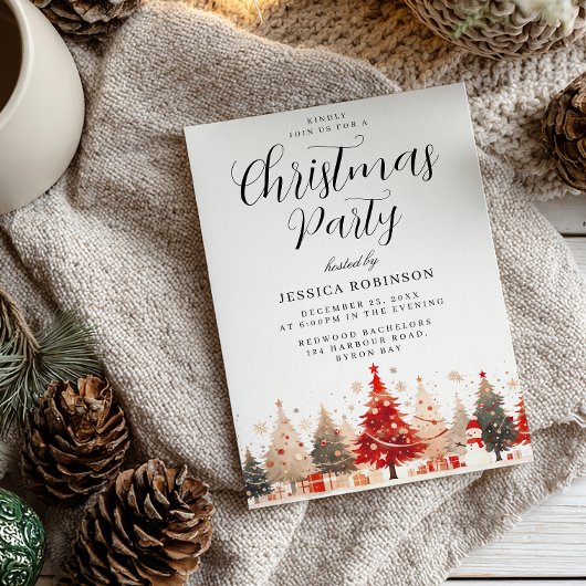 Kerstboom & Cadeaus Alle Evenementen Xmas Party Kaart