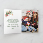 Kerstboom, cadeaus Foto Feestdagen Kaart (Binnen)