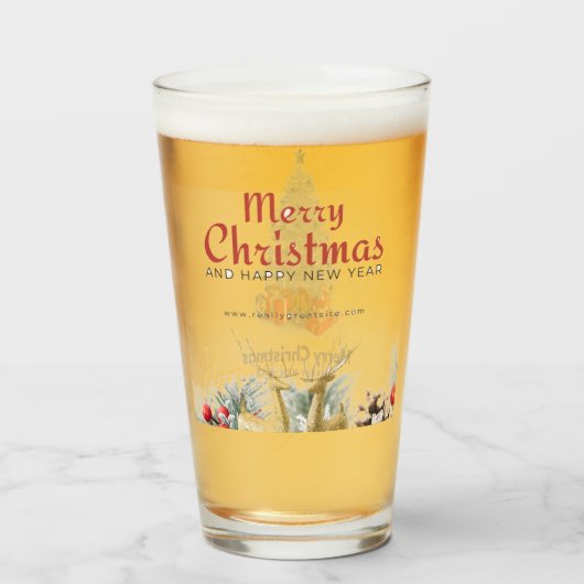Kerstboom Cadeaus Herten Glazen Bekers (Voorkant gevuld)