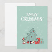Kerstboom & Cadeaus Kerstkaart - 13x18cm (Voorkant / Achterkant)