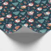 Kerstboom Cadeaus Patroon GIft Cadeaupapier (Hoek)