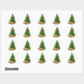 Kerstboom cadeaus Sticker (Vel)