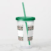 Kerstboom, cadeaus, suikerriet acryl drinkbeker (Links)