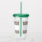 Kerstboom, cadeaus, suikerriet acryl drinkbeker (Rechts)