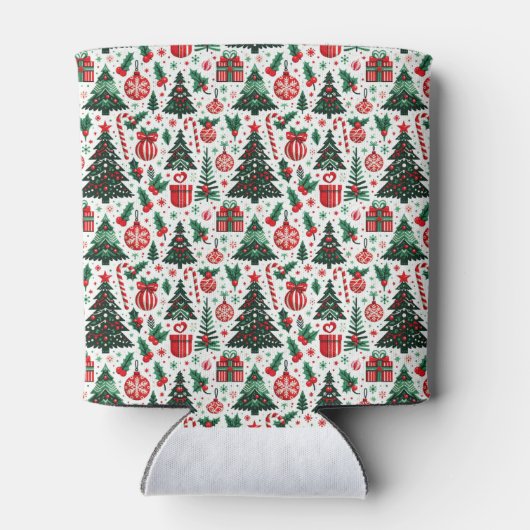 Kerstboom, cadeaus, suikerriet blikjeskoeler (Achterkant)