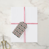 Kerstboom, cadeaus, suikerriet cadeaulabel (Met Touw)