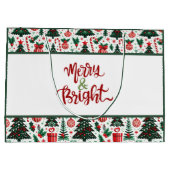 Kerstboom, cadeaus, suikerriet groot cadeauzakje (Achterkant)