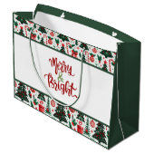 Kerstboom, cadeaus, suikerriet groot cadeauzakje (Achterkant Gekanteld)