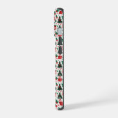 Kerstboom, cadeaus, suikerriet iPhone 15 case (Linkerkant)