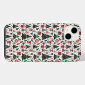 Kerstboom, cadeaus, suikerriet iPhone hoesje (Achterkant horizontaal)