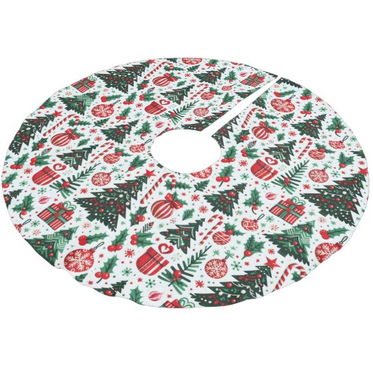 Kerstboom, cadeaus, suikerriet kerstboom rok (Gekanteld)