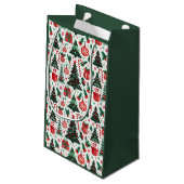 Kerstboom, cadeaus, suikerriet klein cadeauzakje (Achterkant Gekanteld)