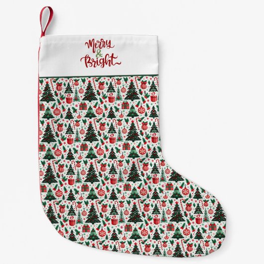 Kerstboom, cadeaus, suikerriet kleine kerstsok (Voorkant)