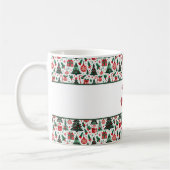 Kerstboom, cadeaus, suikerriet koffiemok (Links)