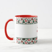 Kerstboom, cadeaus, suikerriet mok (Links)