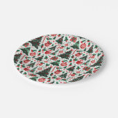 Kerstboom, cadeaus, suikerriet papieren bordje (Gekanteld)