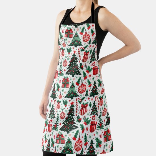 Kerstboom, cadeaus, suikerriet schort (Insitu)