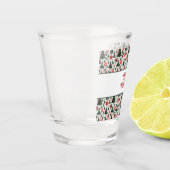 Kerstboom, cadeaus, suikerriet shot glas (Links)