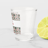 Kerstboom, cadeaus, suikerriet shot glas (Rechts)