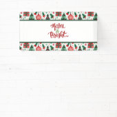 Kerstboom, cadeaus, suikerriet spandoek (Insitu)