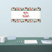 Kerstboom, cadeaus, suikerriet spandoek (Beurs)