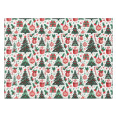 Kerstboom, cadeaus, suikerriet tafelkleed (Voorkant (Horizontaal))