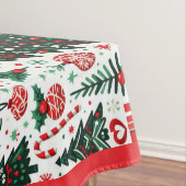 Kerstboom, cadeaus, suikerriet tafelkleed (Voorbeeld)