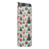 Kerstboom, cadeaus, suikerriet thermosbeker (Geroteerd rechts)