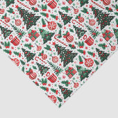 Kerstboom, cadeaus, suikerriet tissuepapier (Detail)