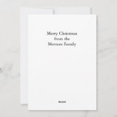 Kerstboom & Cadeaus Wintersneeuw Uw bericht Feestdagenkaart (Achterkant)