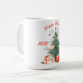 Kerstboom Cadeaus Witte mama & papa Koffiemok (Voorkant links)