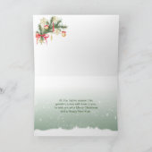 Kerstboom, cadeaus, Zus en zwager Feestdagen Kaart (Binnen)