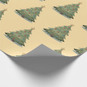 Kerstboom cadeauverpakking cadeaupapier (Hoek)