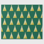 Kerstboom cadeauverpakking cadeaupapier (Vlak)