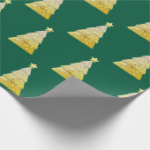 Kerstboom cadeauverpakking cadeaupapier (Hoek)